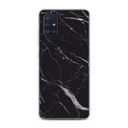 Силиконовый чехол Черный минерал на Samsung Galaxy A51