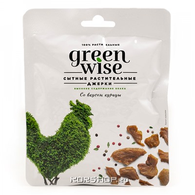 Растительные джерки со вкусом курицы Green Wise, 36 г Акция