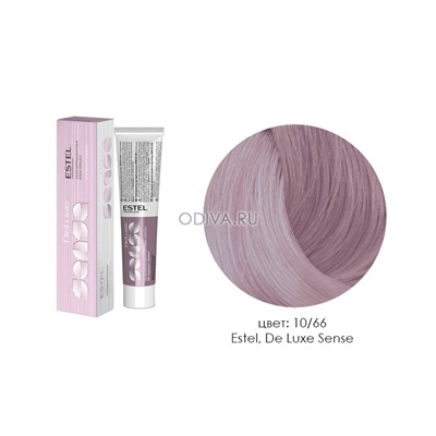 Estel, De Luxe Sense - крем-краска (10/66 светлый блондин фиолетовый интенсивный), 60 мл
