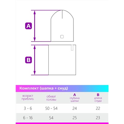 Комплект шапка и снуд 12л9423 пудровый