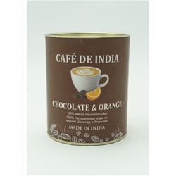 Кофе натуральный со вкусом апельсина и  шоколада  Natural Instant Flavoured coffee Chokolate-Orange" Bharat Bazaar 100 гр.