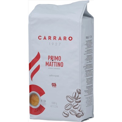 Carraro. Primo Mattino (зерновой) 1 кг. мягкая упаковка