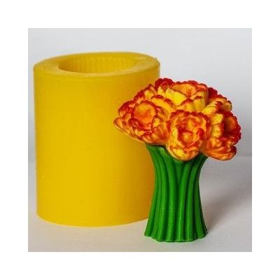 Силиконовая форма - 3D - Тюльпаны