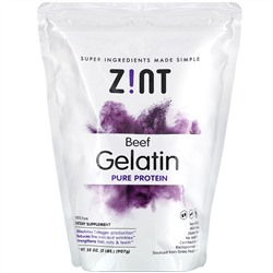 Zint, говяжий желатин, Pure Protein, 907 г (32 унции)