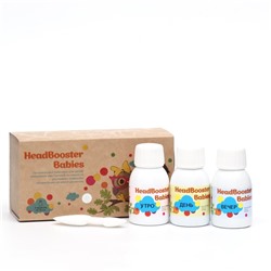 Огранический комплекс для детей HeadBooster Babies, 3 флакона по 75 мл