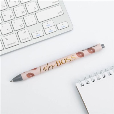 Автоматическая шариковая ручка софт тач Boss 0,7 мм цена за 1 шт