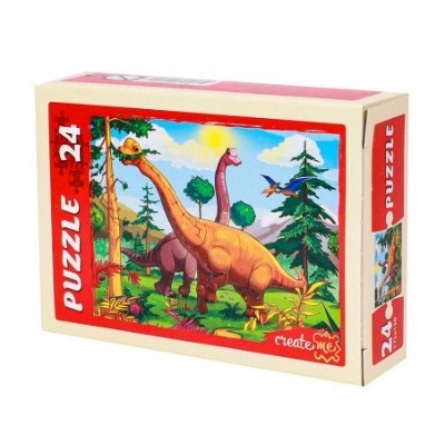 074-0281 Пазлы 24 элемента «Динозавры»