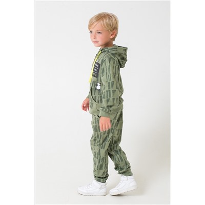 Куртка для мальчика Crockid К 301311 темно-оливковый, бамбуковые палочки к1265