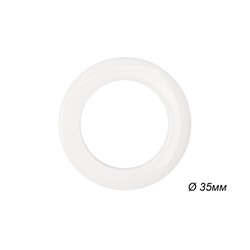 Люверсы для штор круглые, d - 35 мм, цвет белый