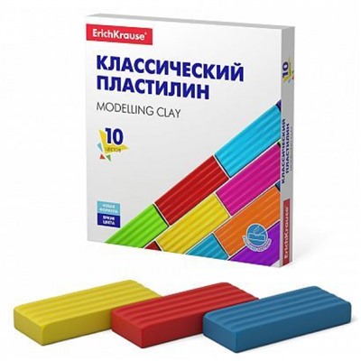 Пластилин  10цв 160гр. Basic 50640 ErichKrause