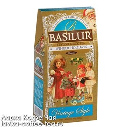 чай Basilur Винтаж "Зимние каникулы" чёрный листовой, с добавками 85 г.