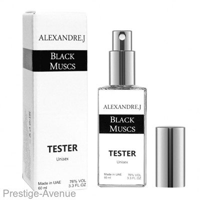 Тестер Alexandre.J Black Muscs Unisex 60 мл  ОАЭ (NEW)