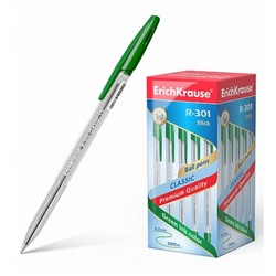 Ручка шариковая R-301 Classic зеленая 1.0мм 43187 ErichKrause