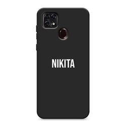 Матовый силиконовый чехол My name is Nikita на ZTE Blade 20 Smart