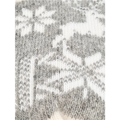Носки женские шерстяные вязаные HV021 Снежный олень