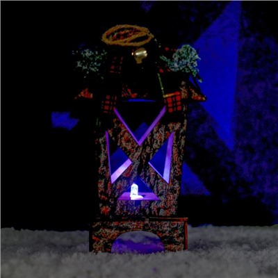 Новогодний декор с подсветкой «Сказка» 8,5х8,5х16 см