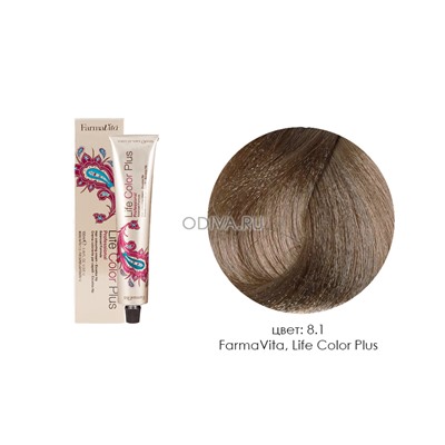 FarmaVita, Life Color Plus - крем-краска для волос (8.1 светлый пепельный блондин)