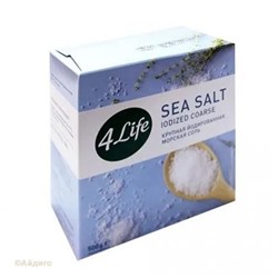 Соль морская йодированная крупная 4Life 500 г