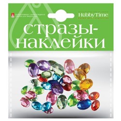 Декоративные наклейки СТРАЗЫ "КРИСТАЛЛЫ ОВАЛЬНЫЕ" НАБОР №7 2-094/07 Альт