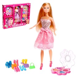 Кукла-модель «Брианна» в платье, с набором платьев, обуви и аксессуарами МИКС 6888962