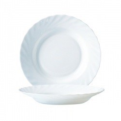 Суповая тарелка «Трианон» белая 22,5 см.
