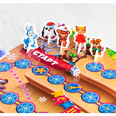 073-4016 Настольная игра «Новогоднее приключение игрушек», бродилка