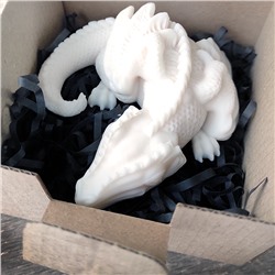 Мыло "Белый дракон" в коробочке