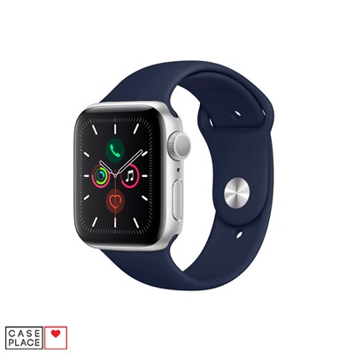 Ремешок для Apple Watch из силикона 42/44 мм синий