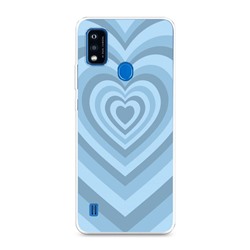 Силиконовый чехол Blue heart latte на ZTE Blade A51