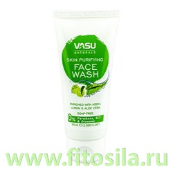 Средство для умывания лица Очищающее с Нимом, лимоном и алоэ вера(Skin purifying face wash ) 60мл Trichup