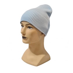 Женская шапка бини HO387 светло-голубая